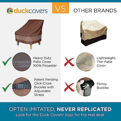 Duck Covers Ultimate Waterproof Patio Sofa Cover, Outdoor Couch Cover with All Weather Protection, Patio Furniture Covers with Attachment Strap, 77W x 35D x 35H inch, Outdoor Sofa Cover by Duck Covers - Image 2