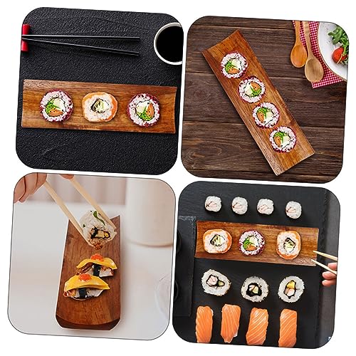 Bandeja para sushi japonesa de 4 piezas estilo decorativo miniatura 4