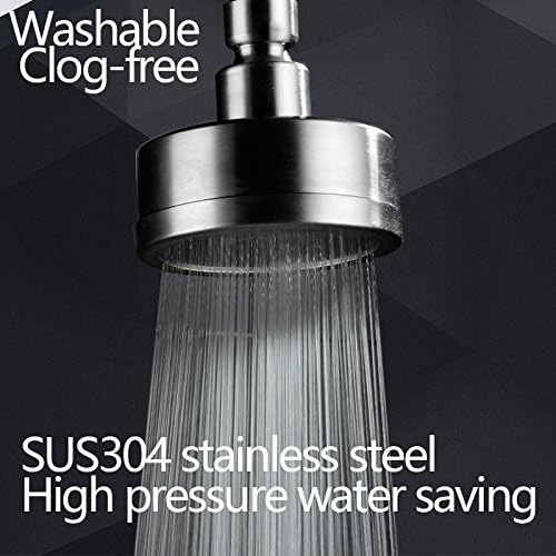 Miniatura 3 de CIENCIA BD141S - Cabezal de ducha fijo de acero inoxidable de alta presión ajustable de 360 para baño, 3 pulgadas, BD141S