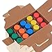 Hagoromo Fulltouch 5-Color Mix Giant Chalk 1Box (15pcs) Red, Yellow, Blue, Green, Orange