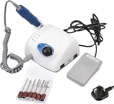 65W 35000RPM Electric Nail Drill Machine, 210+105L Model, Plastic+ABS Material, Ideal for Manicure, Pedicure, Salon & Home Use