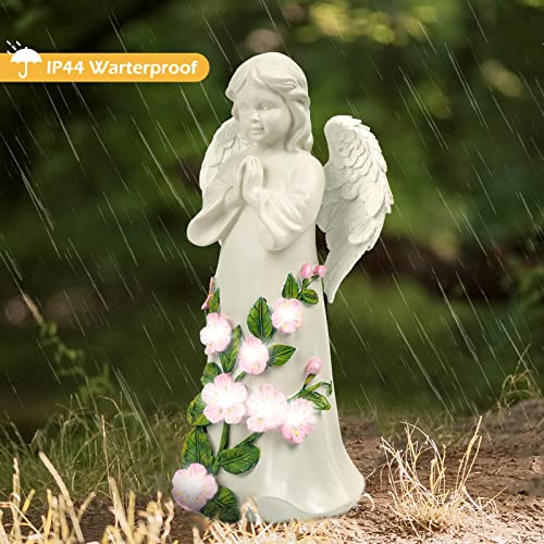 Aimesino Garden Angel Outdoor Statue & Sculpture: Solar Garden Décor & Christmas Decorations For Outside Yard Lawn Patio | Best Housewarming & Christmas Gift Choice #TOP3