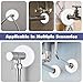 Not Tool Wall Hole Concealers Set of 4 Attaches On Caps with Adhesive Backing for Pipe Fixtures Home Improvement Adhesive Wall Hole Covers