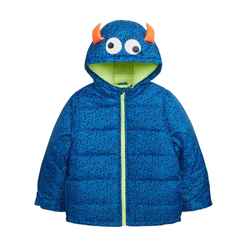 Carter's Boys' Snowsuit Jacket - Winter Coat and Bib Set, New Navy Monster, 2T US
