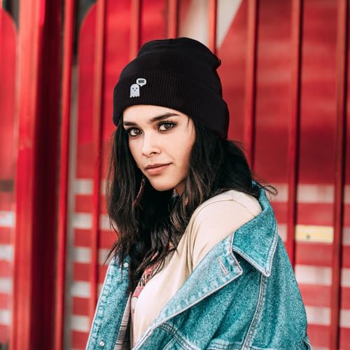 Image of Cool Graphic Beanie for Men and Women - Black