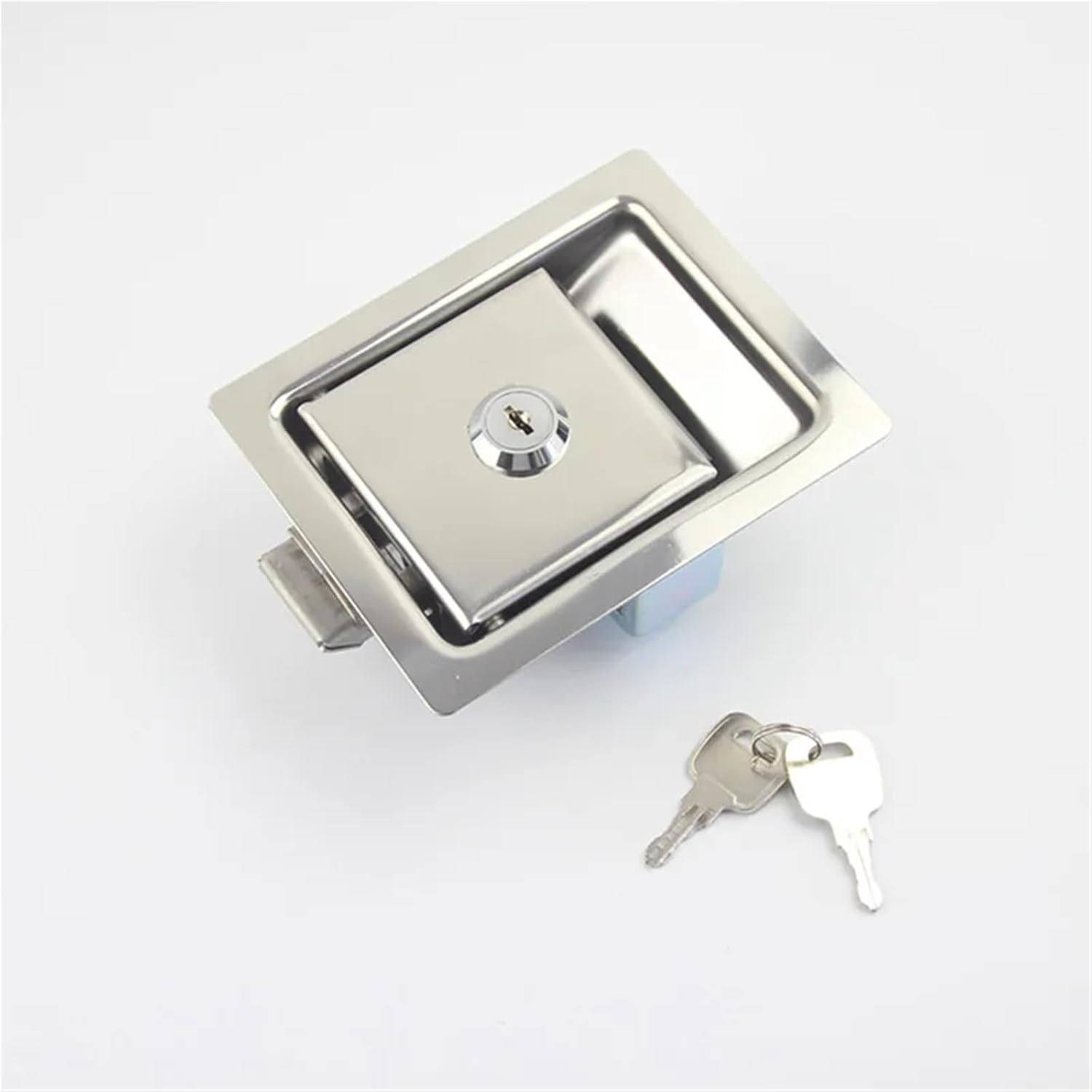Cabinet Lock Latch Equipment Pull Handle 1Pcs(with Key)