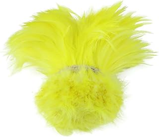 100 piezas/1 lote de plumas de gallo naturales para decoración, accesorio de costura DIY, plumas de faisán de 4-6 pulgadas para manualidades, venta al por mayor, color amarillo