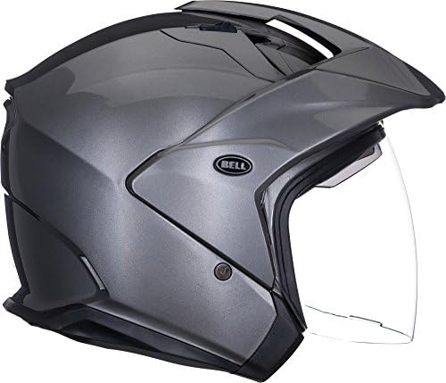 Bell Mag-9 Open Face Motorcycle Helmet (Solid Gloss Titanium, Large)