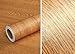 UPREDO Brown Wood Grain Adhesive Paper Wall Paper Vinyl Funitures Dresser Drawer Cabinet Sticker (15.8X79inch, Brown)