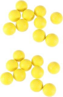 INOOMP 20 pcs golfballs Soft balls yellow indoor balls Recycled Balls foam sports balls indoor golf balls foam golf balls PU ball practice ball yellow ball hollow ball mini equipment