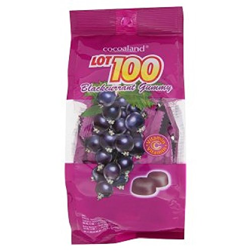 Cocoaland Lot 100 Gummy 150g (Blackcurrant, 12 Packs)