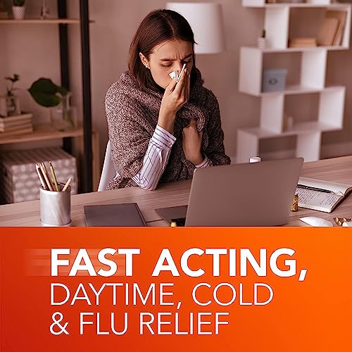 Vicks Dayquil Cold & Flu Medicine, Non-Drowsy Powerful Multi-Symptom Daytime Relief For Headache, Fever, Sore Throat, Minor Aches And Pains, Nasal Congestion, Sinus Pressure And Cough, 24 Liquicaps #TOP3