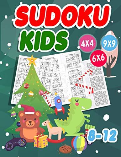Sudoku Kids 8-12: 270 Sudokus für intelligente Kinder von 4-12Jahren - Mit Anleitungen, Profi-Tipps und Lösungen - Großdruck (German Edition)