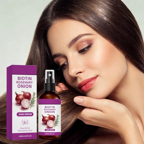 Sérum capillaire oignon rouge et romarin, le spray hydratant léger pour votre routine du matin