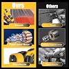 4.0Ah Cordless Paint Sprayer, 800W Electric Spray Gun with 5 Nozzles and 3 Patterns, Paint Spray for House Painting with Battery and Charge, Ideal Tool for All House Scenes, 2 Batteries