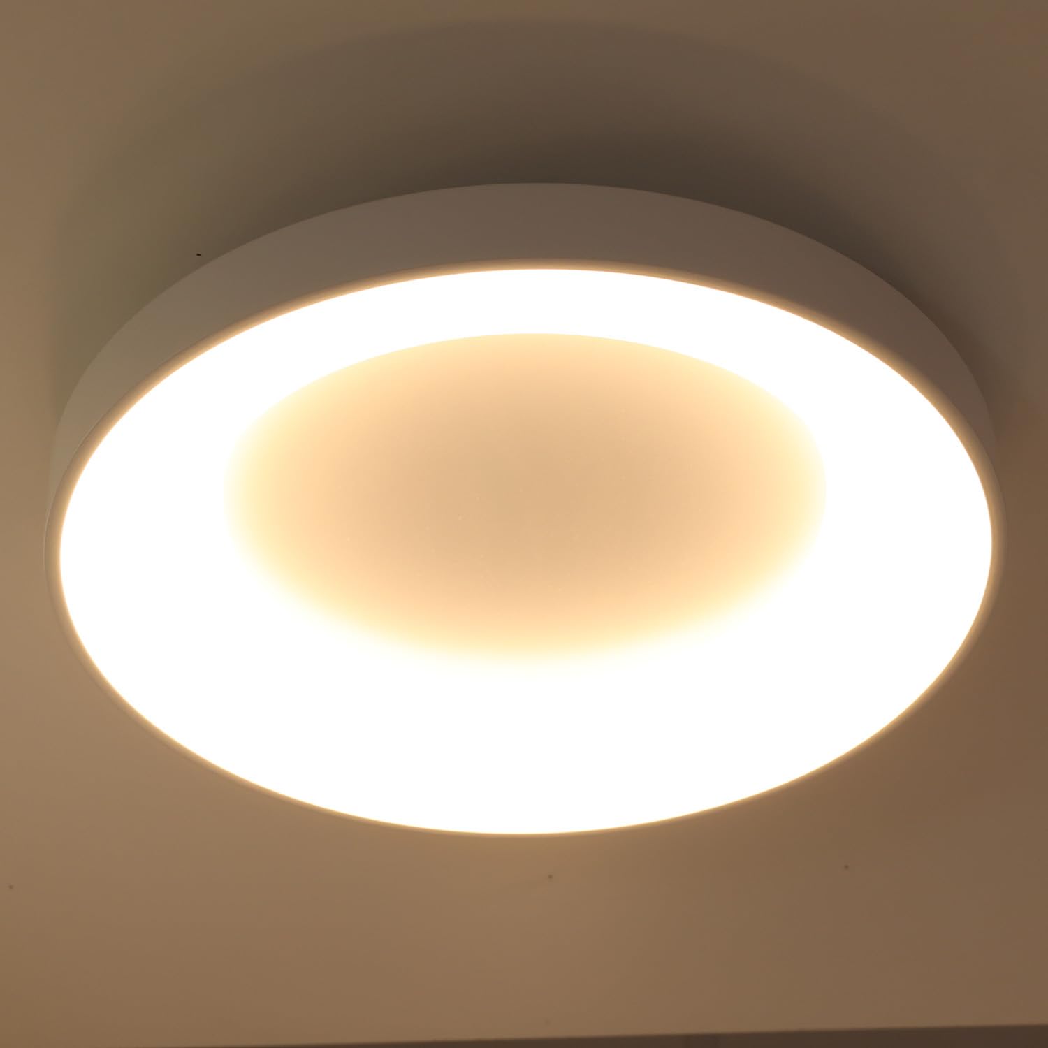 Alpinaluz Plafón LED Techo Ø50 cm 40W 5000lm en Acero Blanco Mate – Selector de Color CCT 3000K/4000K/6000K – Luz Blanca Regulable – Diseño Moderno para Salón, Dormitorio, Cocina