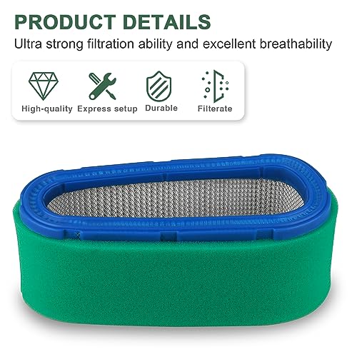 2 PC 36356 36357 Air Filter Replacement for Tecumseh OHV110 OHV115 OHV120 OHV125 OHV130 OHV140 OHV150 OHV155 OHV16 OHV165 OHV17 OHV17 75 Lawn wn Mower - Image 2