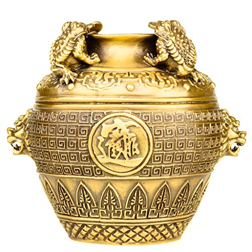 Preisvergleich Produktbild Goldschmuck verziert hause wohnzimmer schlafzimmer nachttisch dekoration büro studie desktop dekoration chinesische dekoration schöne dekoration glück schmuck souvenir ( Color : GOLD , Size : 21CM )