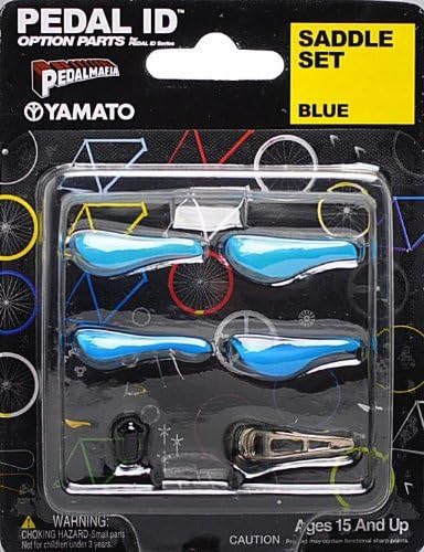 Yamato Pedal Id 1:9 Scale Bicycle: Saddle Set: Blue