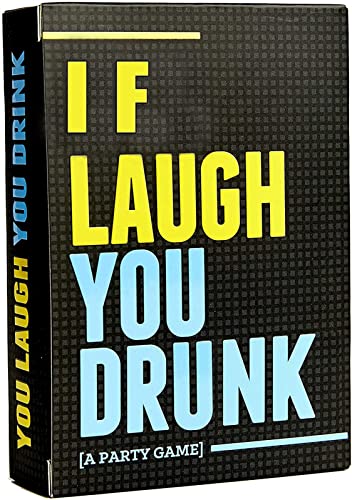 sZeao IF Laugh You Drunk Juegos para Beber Juegos De Mesa Adulto, Juegos De Cartas para Fiestas con Amigos Drinking Games Risas con Amigos, Diversión Asegurada Cover