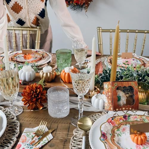 Kate Aspen Orange Pumpkin Place Card Holders – Set of 6 Mini Pumpkin Table Decorations for Fall Weddings, Thanksgiving Place Cards, Autumn Table Decor, or Harvest Party Favors - Thumbnail 5