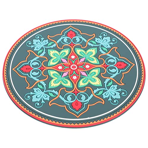 EXCEART Cantando Tigela Almofada Tibetana Titular Titular Titular Meditação Coaster para Yoga Medita