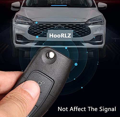 HooRLZ FORD Key Fob Replacement For FORD Focus Fiesta MK7 C-Max S-Max Kuga KA Mondeo MK4 Galaxy Connect Ecosport, Remote Car Key Cover Case 3 Button, FORD Fiesta Key Case, FORD Focus Key Fob - Image 6