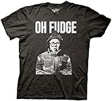 Ripple Junction A Christmas Story Oh Fudge Ralphie Crew T-Shirt SM Charcoal