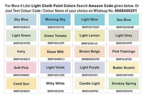 Image of Chalk Paint Dark Colors | 4 Liter - Matt Finish | Water Base Acrylic Paint | Coverage : 320 to 400 Sq. Ft. | Apply on Surfaces Like Walls, Boards, Furniture & Home Decor Products. (Greenboard)