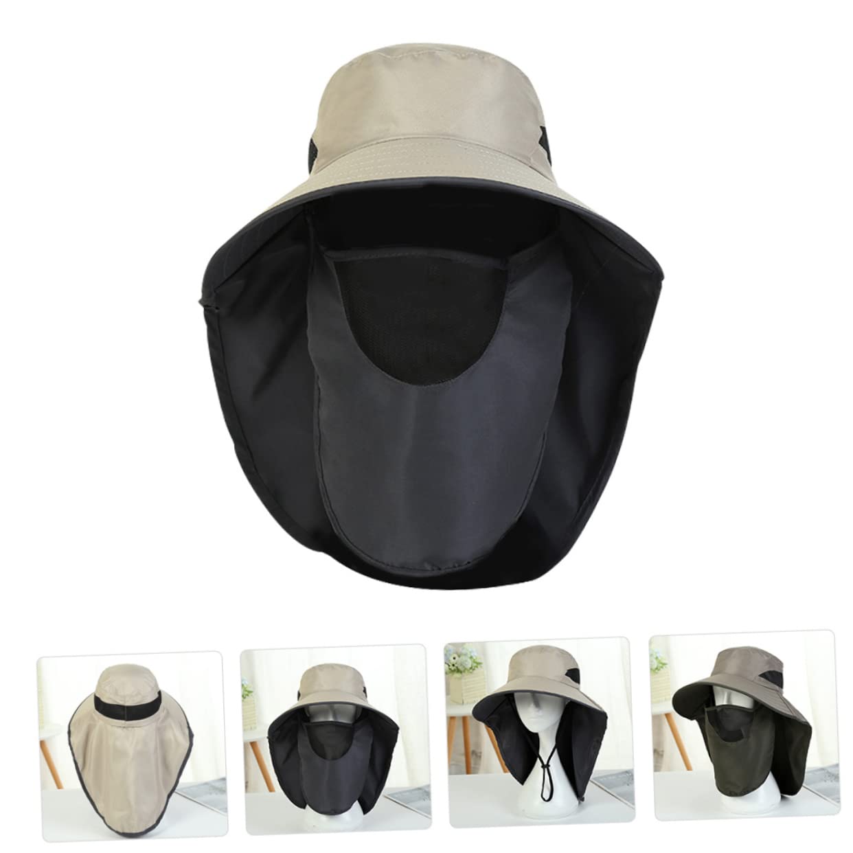 BESTYASH Outdoor Sun Hat for Men Camouflage Fisherman Hat Sun Protection Comfortable Breathable and Suitable for Summer
