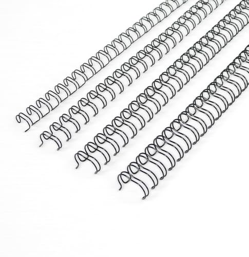 Reliures à double boucle Rayson pas 3:1 noir lot de 96 tailles mixtes pour reliure de dossiers