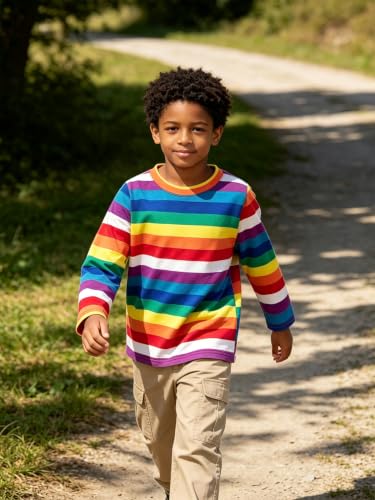 Image of Magic Park 6M-14Y Kid Striped T-Shirt Boys Cotton Tee Basic Top
