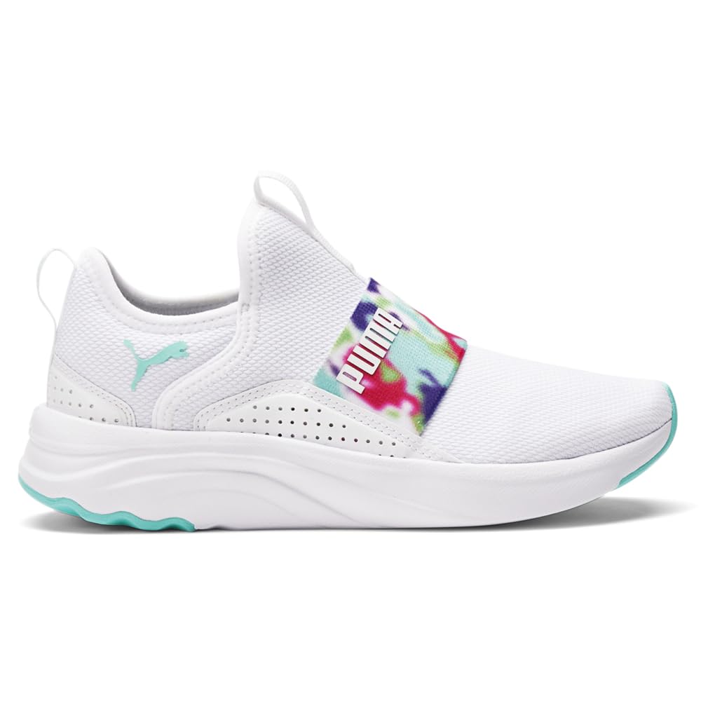 PUMA Kids Girls Softride Sophia Slip On Sneakers Shoes Casual - White - Size 7 M