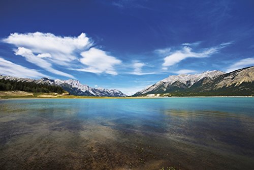 Posterazzi Abraham Lake Alberta Canada Poster Print, (38 x 24)