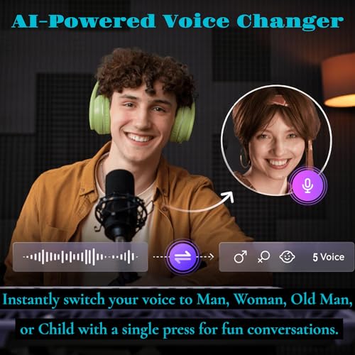 Image of iFAST IF-175 AI-Powered Voice Changer (Child /Male /Female Voice) Wireless Neckband Earphone with Digital Display, Karaoke Mode, Bluetooth 5.4, Up to 50 Hours Playtime, HD Mic | Black