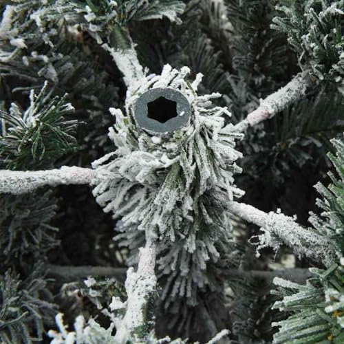 Árbol de Navidad artificial Tidyard 210 cm elegante de PVC denso 8