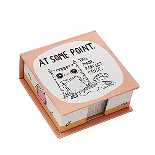 Enesco Cats at Work by Kathy Weller At Some Point Memo Cube, 3.5