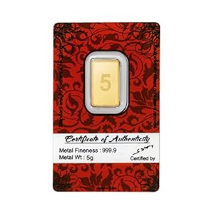 Bangalore Refinery 24k (999.9) 5 gm Yellow Gold Bar/Gold Coin 5 51LP9JaXm7L. SL500 . SS300