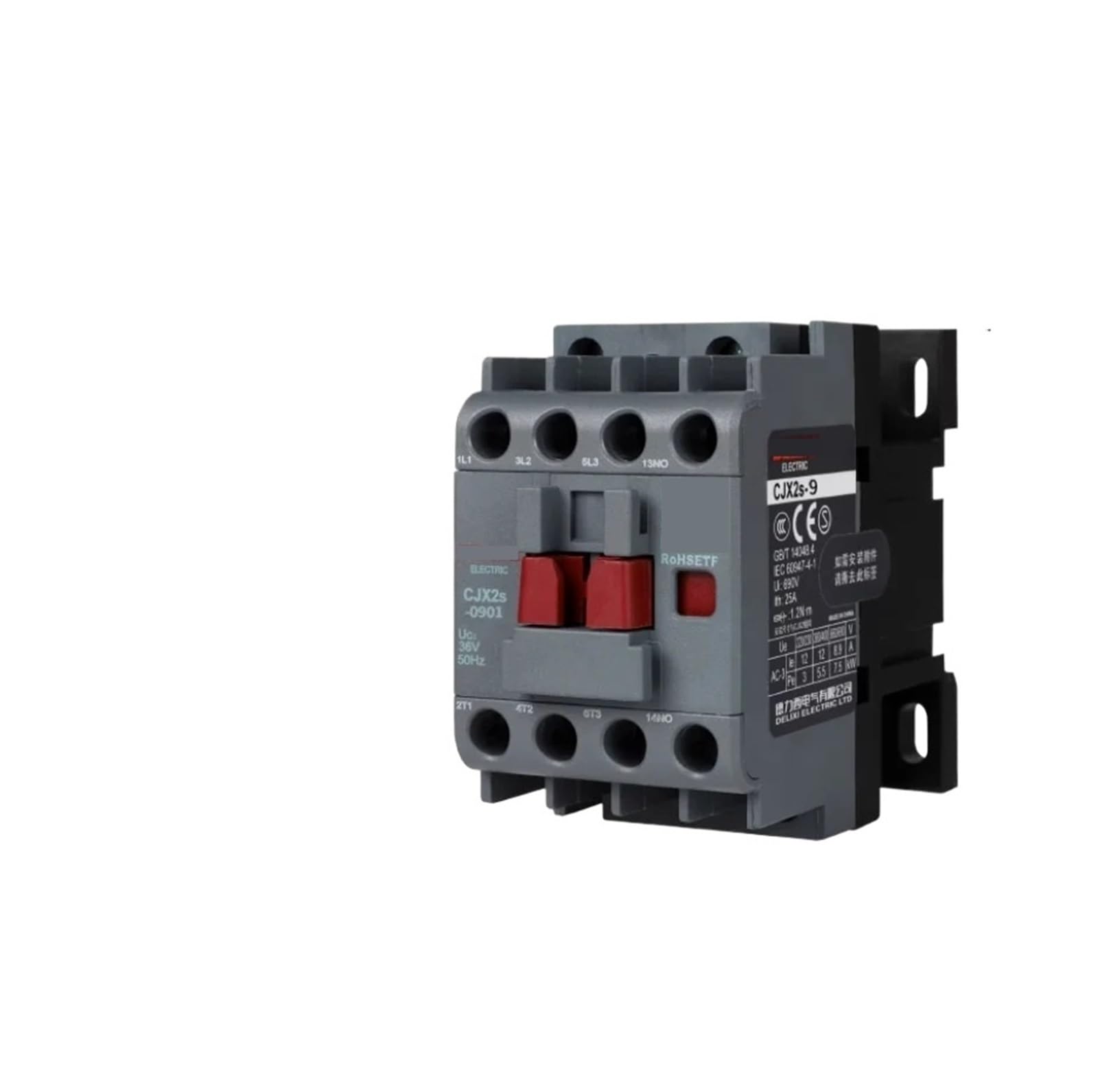 Contacteur CJX2s-0901 9A 1NC avec bobine AC24V pour circuit électrique