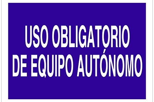 Plimpo Señal Poliestireno 297X210 Uso Obligatorio De Equipo Autónomo En Oferta Cofan O17Tpl297210 Señal Poliestireno, 297 X 210 Mm