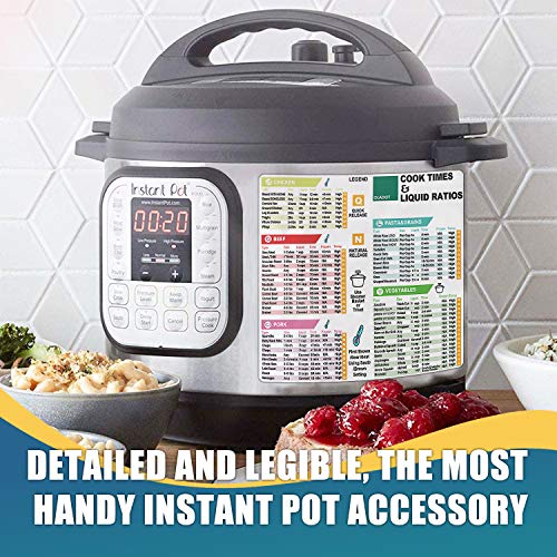 Instant Pot Cheat Sheet Magnet Set Accessories Quick Reference Guide - Healthy Handy Kitchen Recipe Cookbook #TOP2