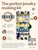 Box-O-Beads Earth Tones Clay Beads Bracelet Making Kit with 23550 Pieces - Premium Jewelry Making Kit Featuring 108 Unique Colors - Perfect Friendship Bracelet Gift for Girls and Teens