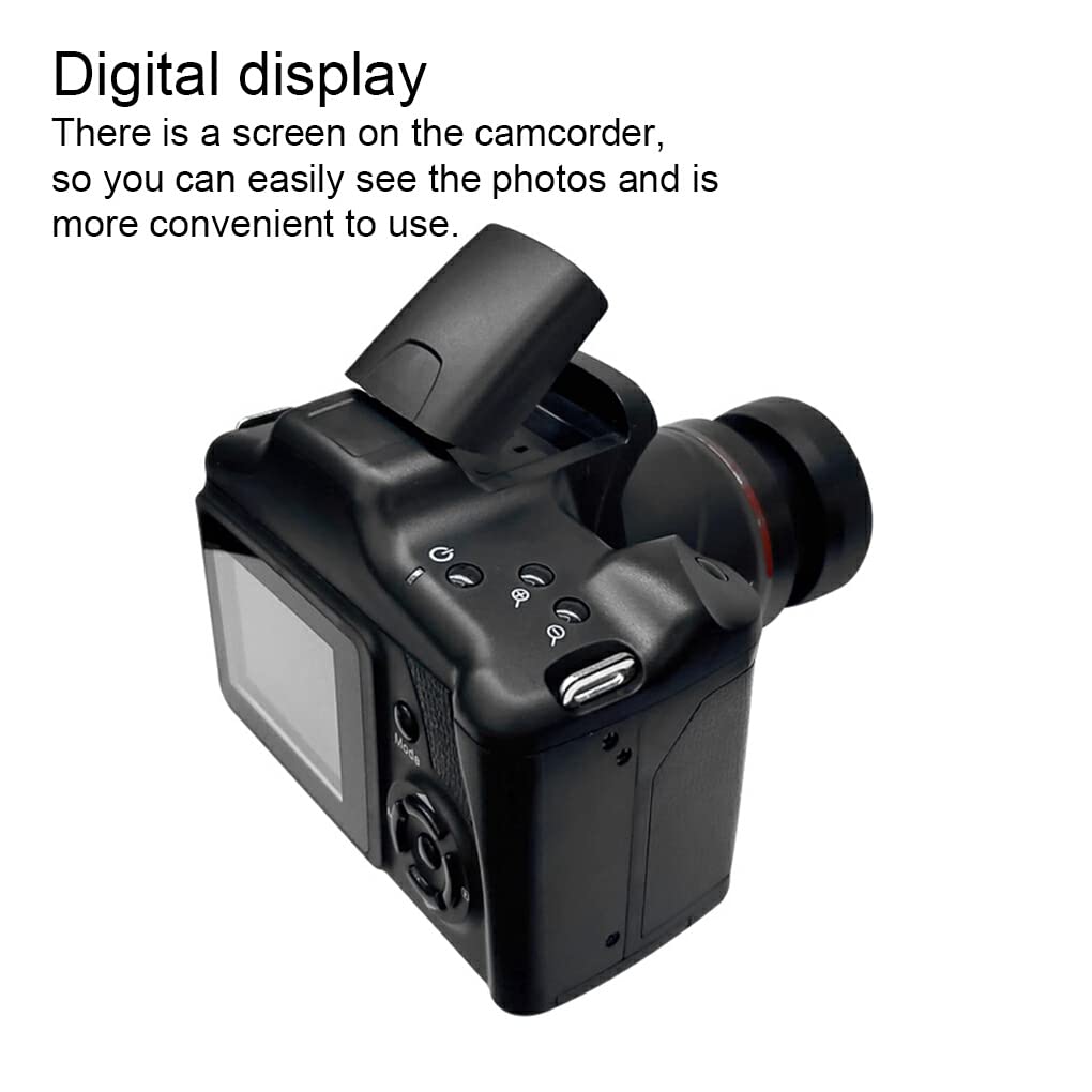 Fotocamera con Display Digitale per Principianti Videocamere Portatili da Viaggio Fotocamere con Obiettivo Rimovibile Fotografia per riprese fotografiche