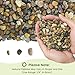 SIDONG 10LB Natural Aquarium Gravel, Small River Rocks for Fish Tank, Garden & Vase Decor - 1/4 Inch Pea Gravel, 4-8mm Polished Stones for Landscaping, Potted Plants, Terrarium