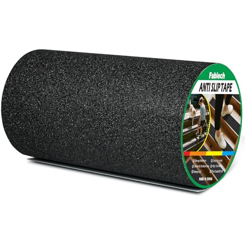 Image of Anti Slip Tape 80 Grit, Heavy Duty Traction Grip Tape, 12 Inch x 60 FT Non Slip Safety Tape for Stairs, Ramps, Floors, Indoor & Outdoor Use