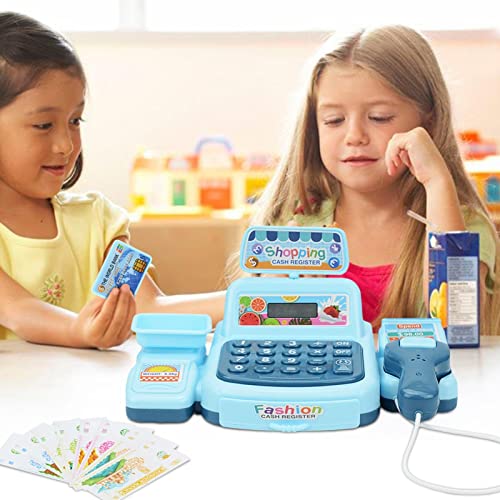 Jogar caixa registradora para crianças,Conjunto de brinquedos de calculadora de contagem de caixa -