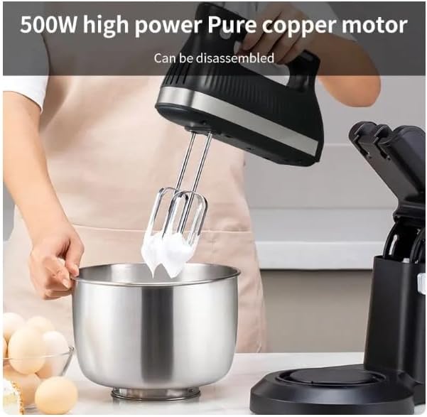 Electric Stand/Hand Mixer with 5 Variable Speed Settings and Turbo Button 500w 4.0L