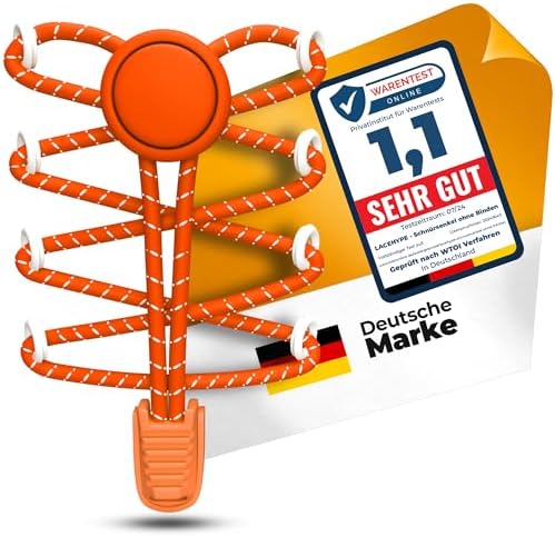 LaceHype - 2 oder 1 Paar Schnürsenkel ohne binden Elastische mit Schnellschnürsystem aus Gummi, SK02 - Schuhbänder ohne binden - für Sneaker, Kinderschuhe, Laufschuhe