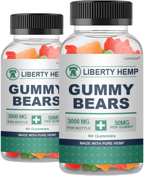 (2 Pack) Liberty Gummies Liberty Hemp Gummies (120 Gummies) Health & Household