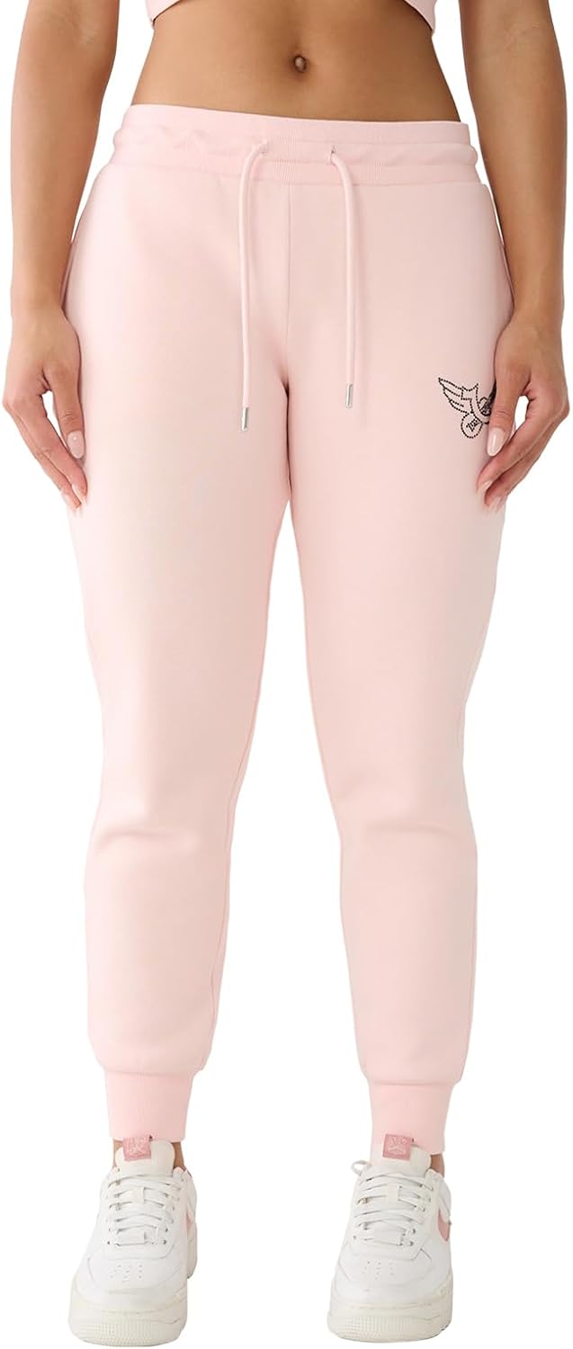 True Religion Women's Retro Horseshoe Midrise Knit Jogger